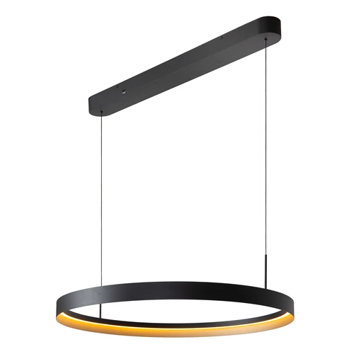 Lucide RADIANT - Pendant light - LED Dim. - CCT - 1x60W 2200K/3000K - Black - Vibes - detail 2